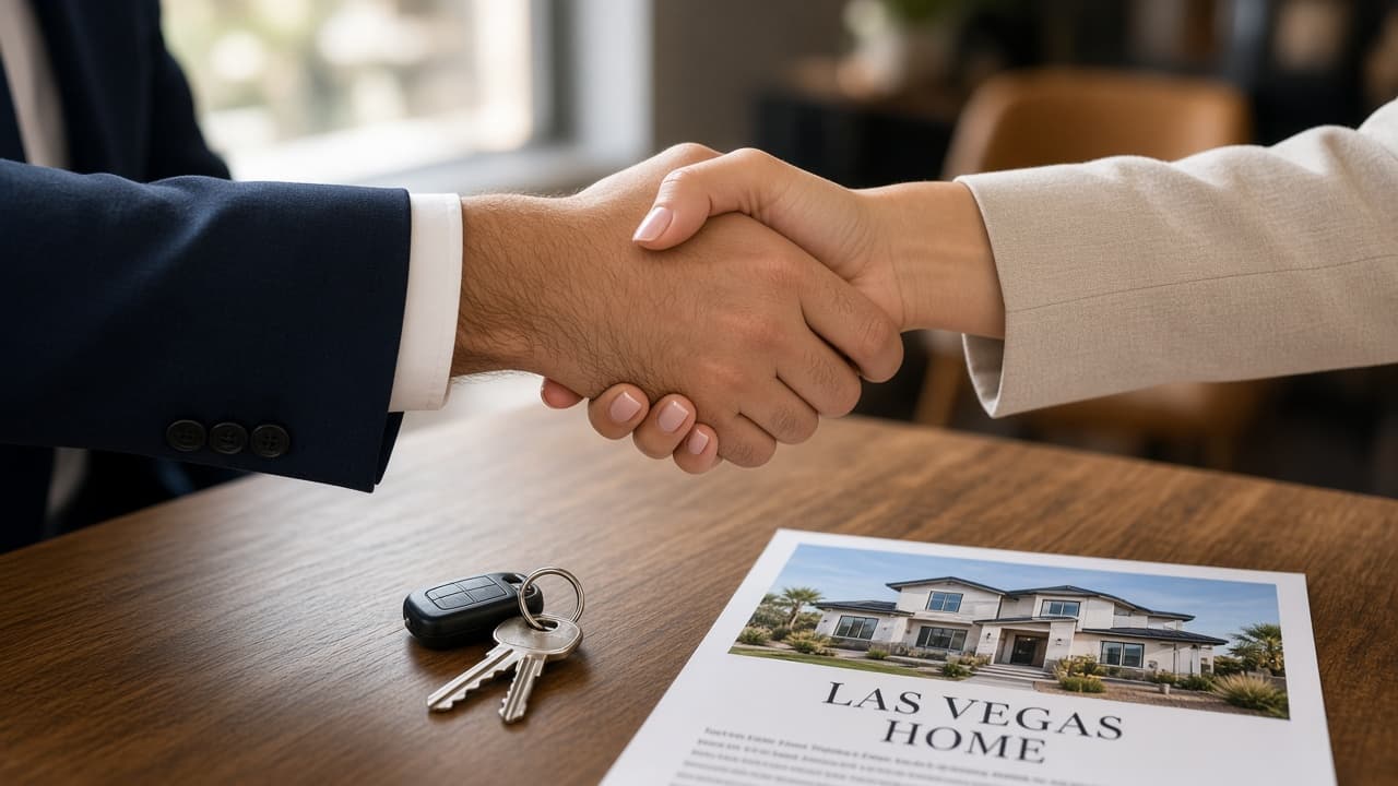 Probate real estate consultation in Las Vegas — keys and listing packet