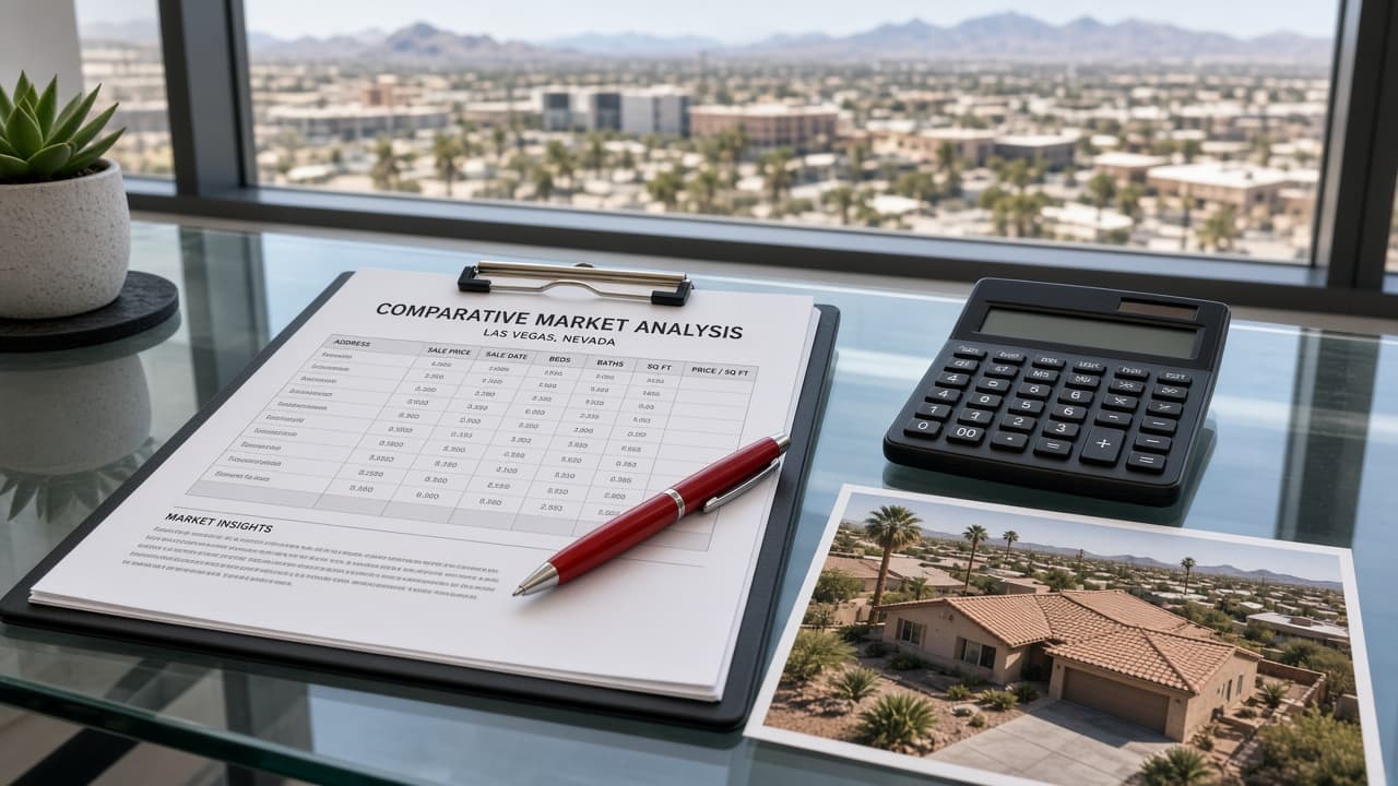 Probate property valuation CMA report for a Las Vegas home