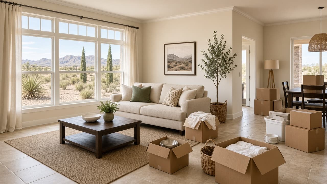 Las Vegas home interior prepared for estate liquidation